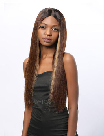 Joanna Remy Hair 18 Inches Lace Front Wig Highlight